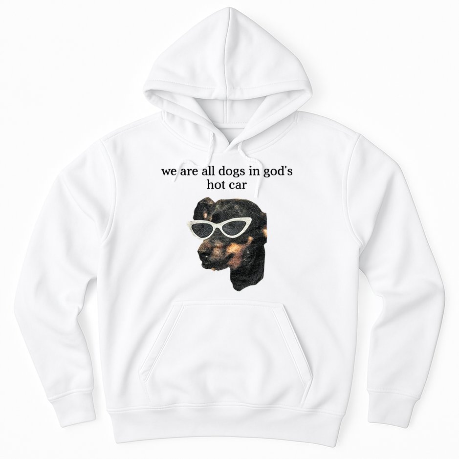 We Are All Dogs In God’S Hot Car Hoodie