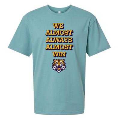 We Almost Always Almost Win Fighting Tigers Sueded Cloud Jersey T-Shirt