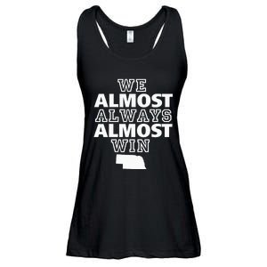 We Almost Always Almost Win Nebraska Map Funny Ladies Essential Flowy Tank