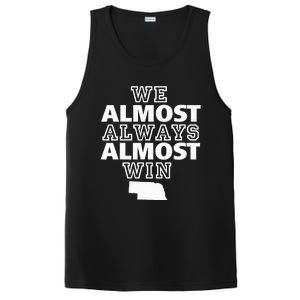 We Almost Always Almost Win Nebraska Map Funny PosiCharge Competitor Tank