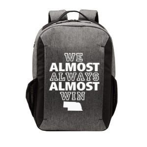 We Almost Always Almost Win Nebraska Map Funny Vector Backpack