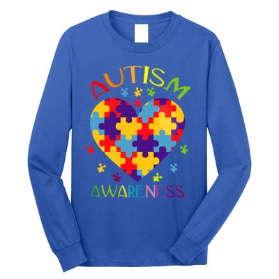 World Autism Awareness 2 April Autism Heart Proud Autism Gift Long Sleeve Shirt