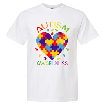 World Autism Awareness 2 April Autism Heart Proud Autism Gift Garment-Dyed Heavyweight T-Shirt