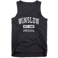 Winslow Arizona Az Vintage Sports Established Tank Top