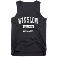 Winslow Arizona Az Vintage Sports Established Tank Top