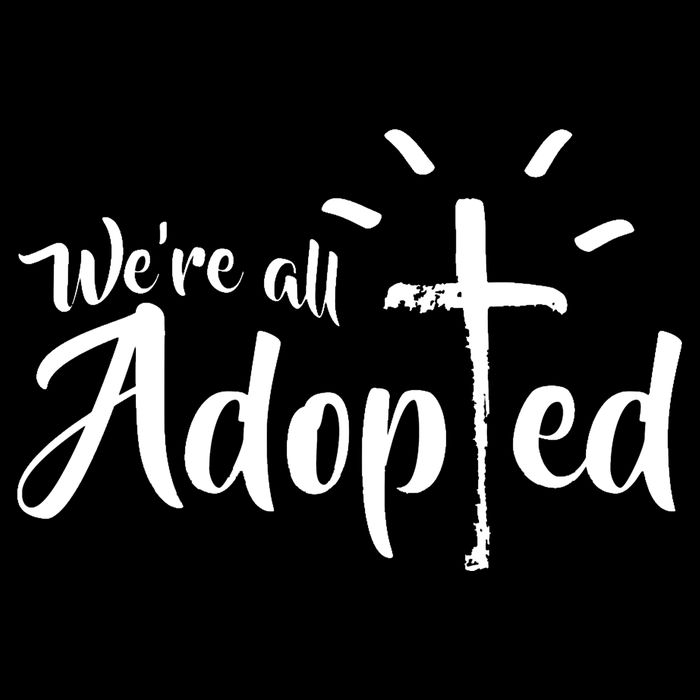 We're All Adopted Christian Cross Backpack