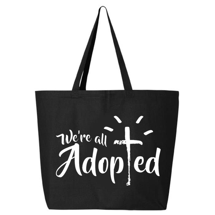 We're All Adopted Christian Cross 25L Jumbo Tote