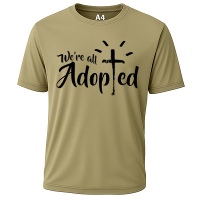 We're All Adopted Christian Cross Performance Shirt