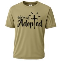 We're All Adopted Christian Cross Performance Shirt