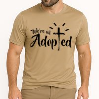 We're All Adopted Christian Cross Performance Shirt
