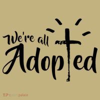 We're All Adopted Christian Cross Magnet