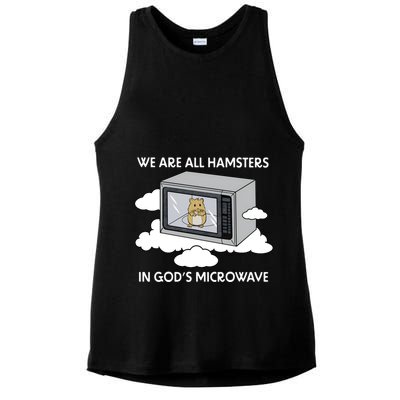 We Are All Hamsters In Gods Microwave Funny Ladies PosiCharge Tri-Blend Wicking Tank