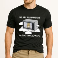 We Are All Hamsters In Gods Microwave Funny Cooling Performance Crew T-Shirt