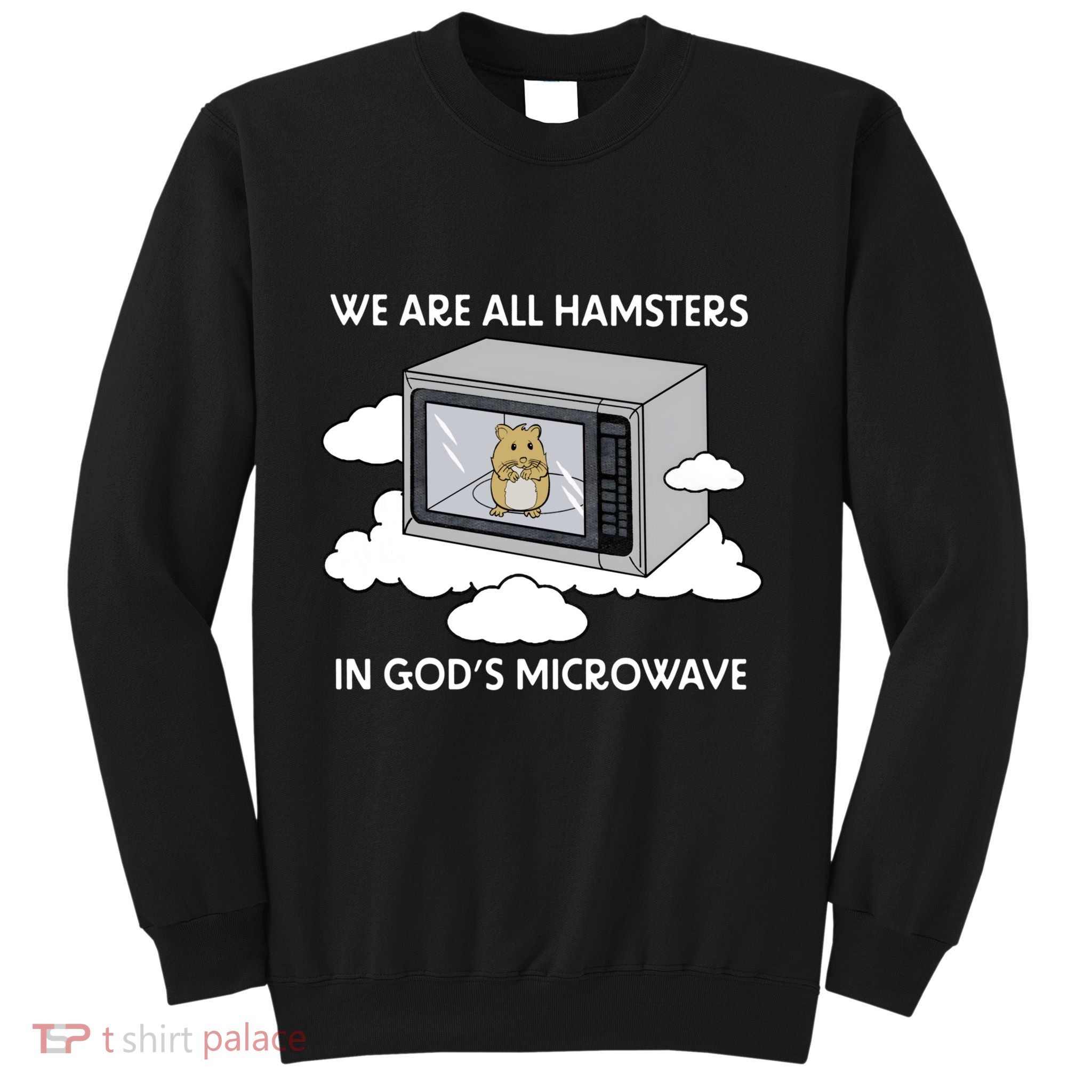 We Are All Hamsters In Gods Microwave Funny Sweatshirt