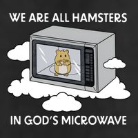 We Are All Hamsters In Gods Microwave Funny Adult Drive Performance Visor