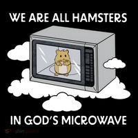 We Are All Hamsters In Gods Microwave Funny Drawstring Bag