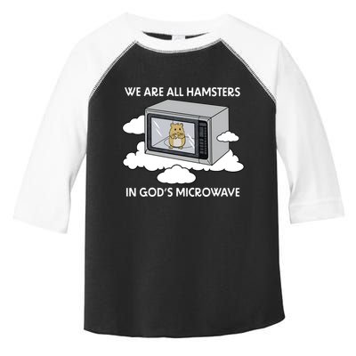 We Are All Hamsters In Gods Microwave Funny Toddler Fine Jersey T-Shirt