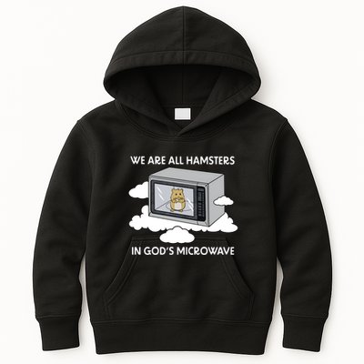 We Are All Hamsters In Gods Microwave Funny Kids Hoodie
