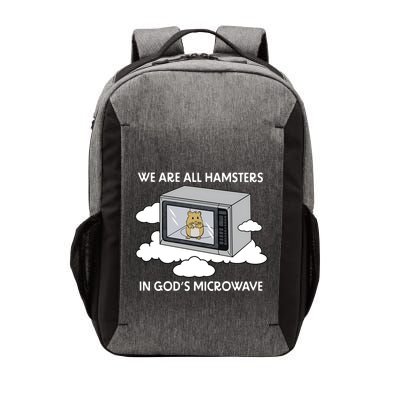 We Are All Hamsters In Gods Microwave Funny Vector Backpack