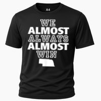 We Almost Always Almost Win Nebraska Map Funny Performance Shirt