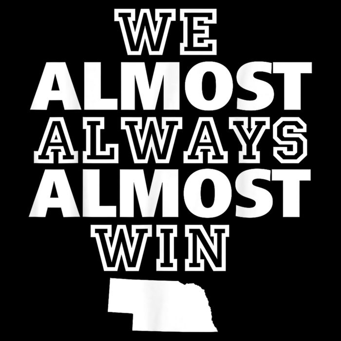 We Almost Always Almost Win Nebraska Map Funny City Backpack