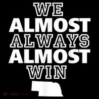 We Almost Always Almost Win Nebraska Map Funny Bucket Hat