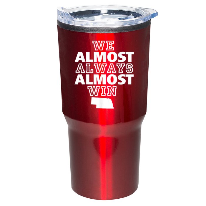 We Almost Always Almost Win Nebraska Map Funny Tumbler