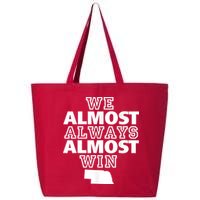 We Almost Always Almost Win Nebraska Map Funny 25L Jumbo Tote