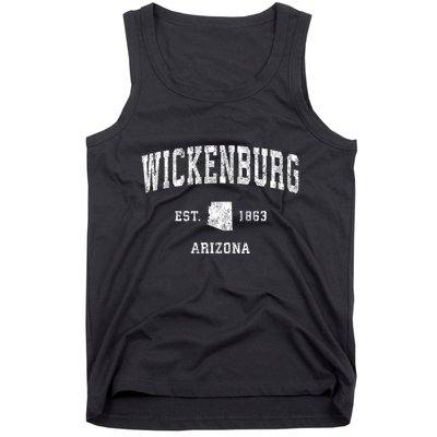 Wickenburg Arizona Az Vintage Established Sports Design Tank Top