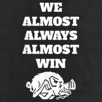 We Almost Always Almost Win Arkansas We Almost Always Almost Win Funny 7 Panel Mesh Trucker Snapback Hat