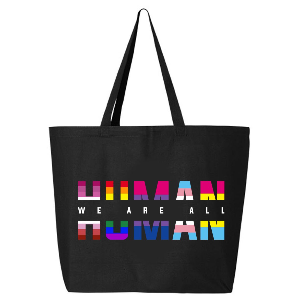 We Are All Human LGBT Pride 25L Jumbo Tote