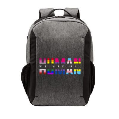 We Are All Human LGBT Pride Vector Backpack