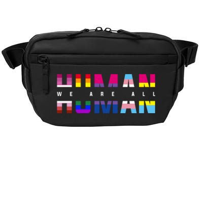 We Are All Human LGBT Pride Crossbody Pack