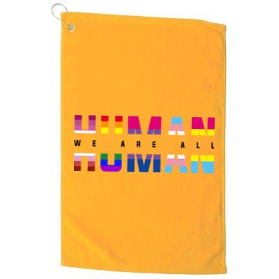 We Are All Human LGBT Pride Golf Towel