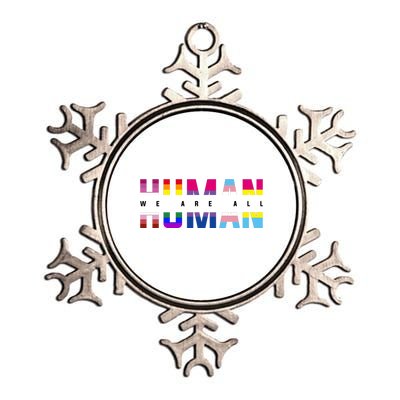 We Are All Human LGBT Pride Metallic Star Ornament