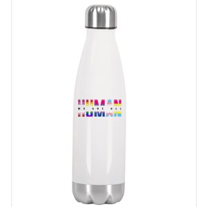 We Are All Human LGBT Pride Stainless Steel Insulated Water Bottle