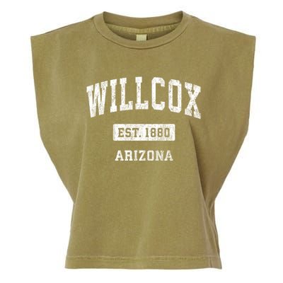 Willcox Arizona Az Vintage Sports Established Garment-Dyed Women's Muscle Tee