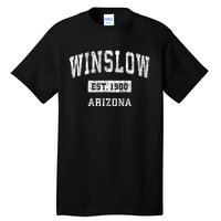 Winslow Arizona Az Vintage Sports Established Design Tall T-Shirt