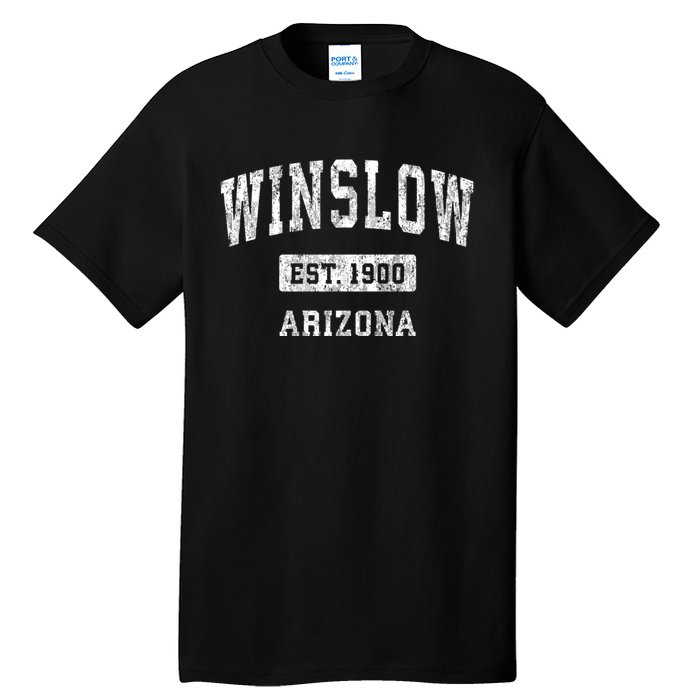 Winslow Arizona Az Vintage Sports Established Design Tall T-Shirt