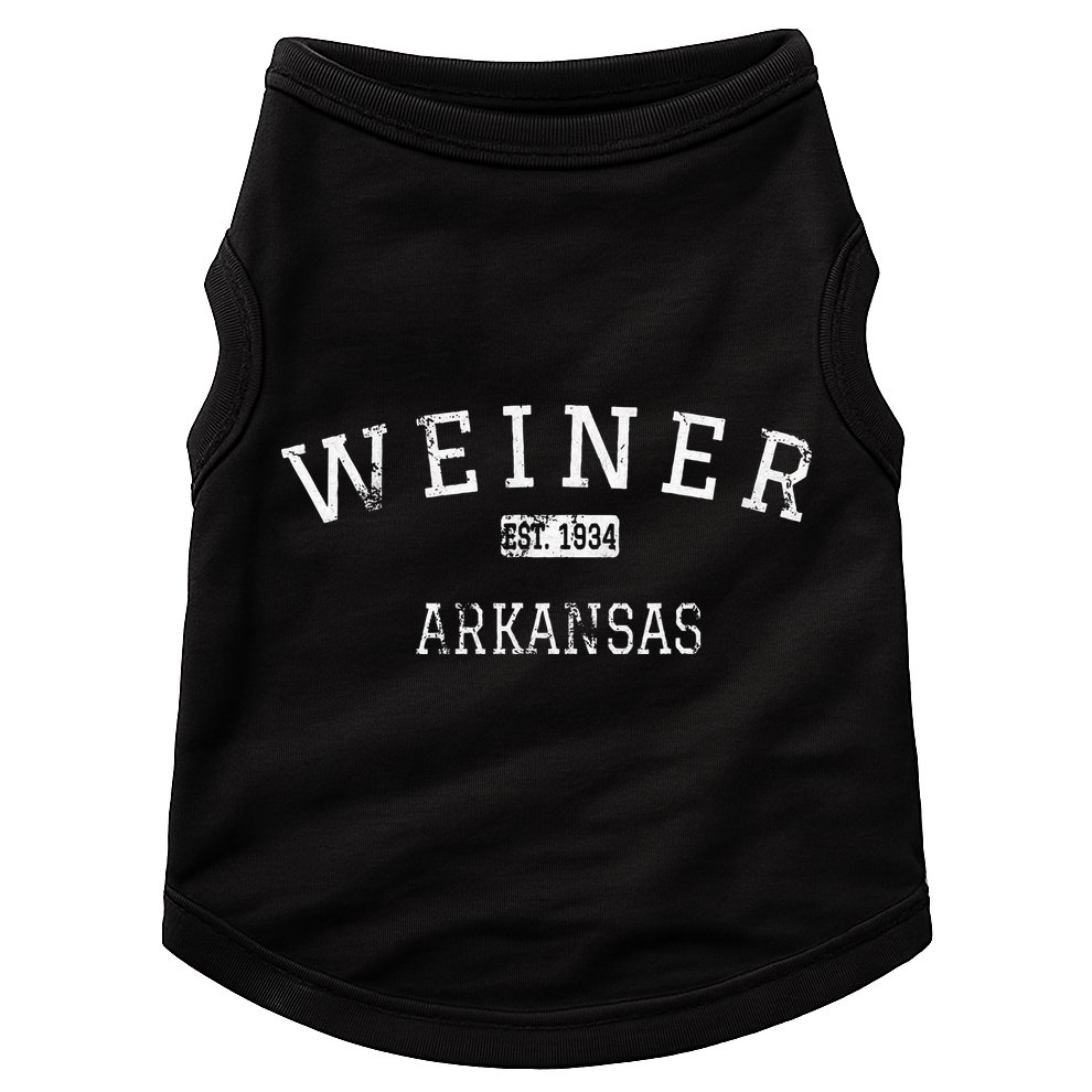 Weiner Arkansas Ar Vintage Doggie Tank