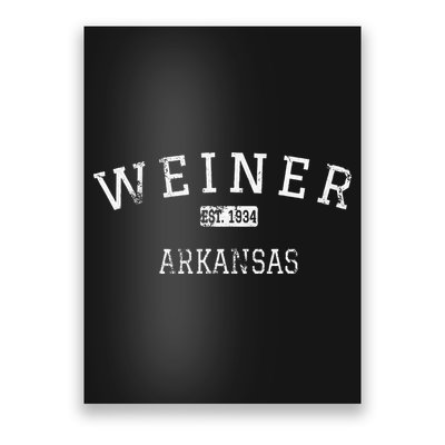 Weiner Arkansas Ar Vintage Poster