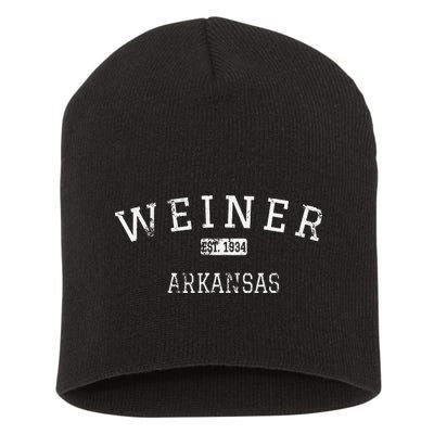 Weiner Arkansas Ar Vintage Short Acrylic Beanie