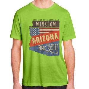 Winslow Arizona Az Us 66 Take It Easy Est. 1926 Mother Road Adult ChromaSoft Performance T-Shirt