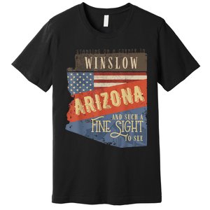 Winslow Arizona Az Us 66 Take It Easy Est. 1926 Mother Road Premium T-Shirt