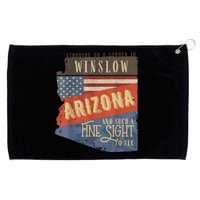 Winslow Arizona Az Us 66 Take It Easy Est. 1926 Mother Road Grommeted Golf Towel