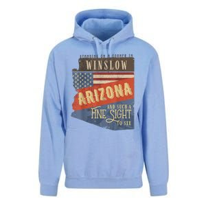 Winslow Arizona Az Us 66 Take It Easy Est. 1926 Mother Road Unisex Surf Hoodie