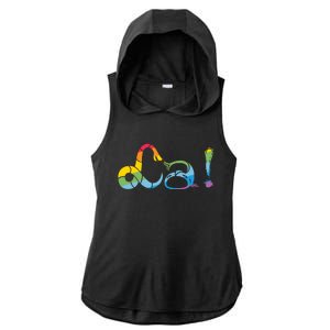 We All Are Hu Lgbtq Pride Freedom Love Heart Funny Gift Ladies PosiCharge Tri-Blend Wicking Draft Hoodie Tank