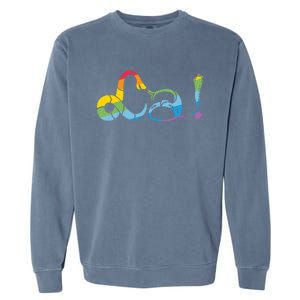 We All Are Hu Lgbtq Pride Freedom Love Heart Funny Gift Garment-Dyed Sweatshirt