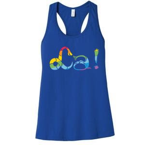 We All Are Hu Lgbtq Pride Freedom Love Heart Funny Gift Women's Racerback Tank