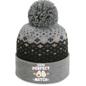 We Are A Perfect Match Couple Love Vegan Valentine's Day Cute Gift The Baniff Cuffed Pom Beanie